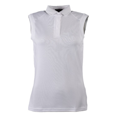 Polo femme Catherine sans manches HKM Blanc Polo femme Catherine sans manches HKM Blanc