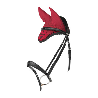Bonnet anti-mouches LeMieux Esme Chili Rouge