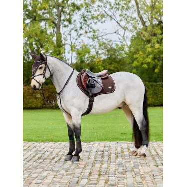 Tapis de selle LeMieux CC Puissance Suede Marron