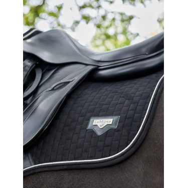 Tapis de selle LeMieux CC Puissance Suede Noir Tapis de selle LeMieux CC Puissance Suede Noir