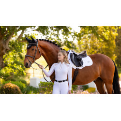 Tapis de selle LeMieux Loire Square mixte Blanc