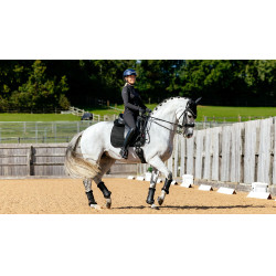 Tapis LeMieux Reflective Suede Dressage Square Noir Tapis LeMieux Reflective Suede Dressage Square Noir