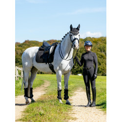 Tapis LeMieux Reflective Suede Dressage Square Noir Tapis LeMieux Reflective Suede Dressage Square Noir