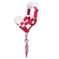Longe et licol Toy Pony LeMieux de Noël Rouge