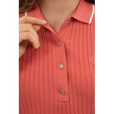 Polo Harcour Bethanie femme Pamplemousse Rose