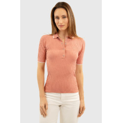 Polo Harcour Bethanie femme Rose aurore Polo Harcour Bethanie femme Rose aurore