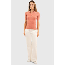 Polo Harcour Bethanie femme Rose aurore Polo Harcour Bethanie femme Rose aurore