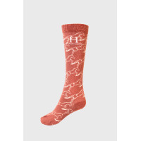 Chaussettes Harcour Beeges Pamplemousse / marine / rose aurore Chaussettes Harcour Beeges Pamplemousse / marine / rose aurore