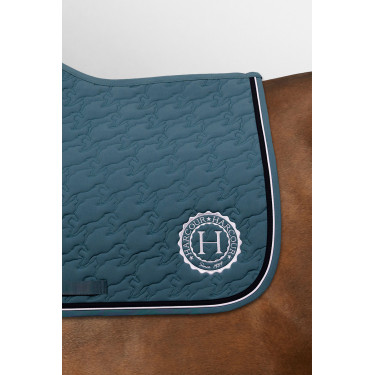 Tapis de selle Harcour Belle Paon Bleu