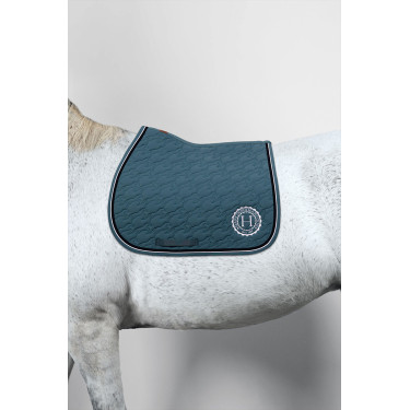 Tapis de selle Harcour Belle Paon Bleu