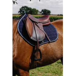 Tapis de selle Equithème Eclat Marine Bleu marine
