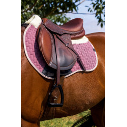 Tapis de selle Equithème Dinard Vieux rose