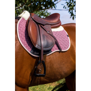 Tapis de selle Equithème Dinard Vieux rose