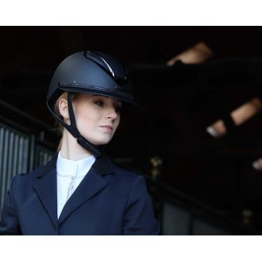 Galon amovible pour casque Lami-Cell Strass Noir