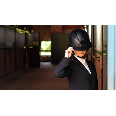 Galon amovible pour casque Lami-Cell Strass Noir