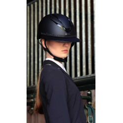 Galon amovible pour casque Lami-Cell Strass Noir