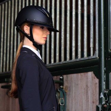 Galon amovible pour casque Lami-Cell Strass Noir