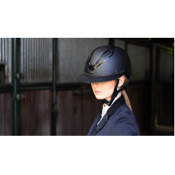 Galon amovible pour casque Lami-Cell Strass Noir