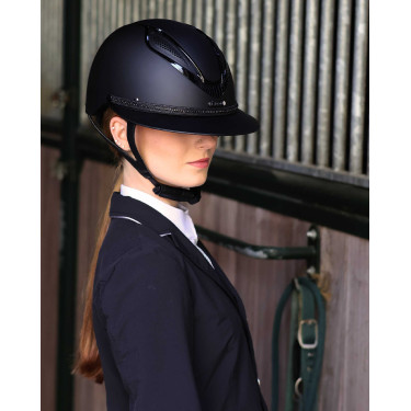 Galon amovible pour casque Lami-Cell Strass Noir