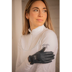 Gants d'équitation Pénélope Lyoni Marine Bleu marine