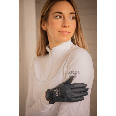 Gants d'équitation Pénélope Lyoni Marine Bleu marine