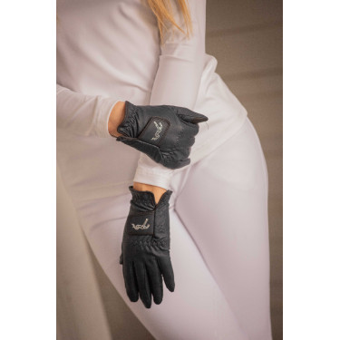 Gants d'équitation Pénélope Lyoni Marine Bleu marine