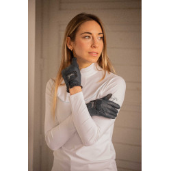 Gants d'équitation Pénélope Lyoni Marine Bleu marine