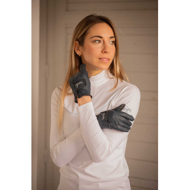 Gants d'équitation Pénélope Lyoni Marine Bleu marine