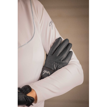 Gants d'équitation Pénélope Lyoni Marine Bleu marine