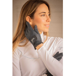 Gants d'équitation Pénélope Lyoni Marine Bleu marine