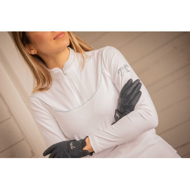 Gants d'équitation Pénélope Lyoni Marine Bleu marine