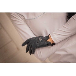 Gants d'équitation Pénélope Lyoni Marine Bleu marine
