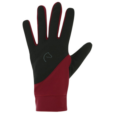 Gants Equi-Theme Knit digital Noir / prune