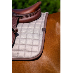 Tapis de selle Equithème Chic Marron