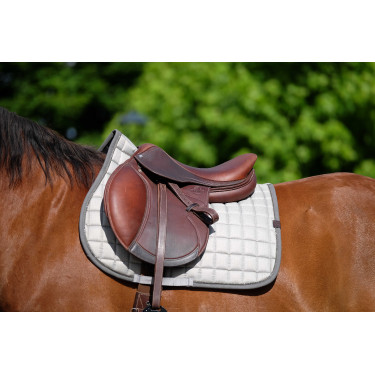 Tapis de selle Equithème Chic Gris clair