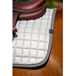 Tapis de selle Equithème Chic Gris clair