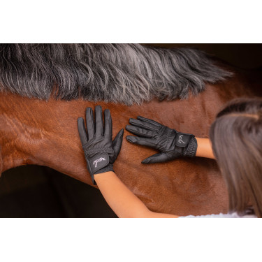 Gants Eden by Pénélope Prisma Strass Noir
