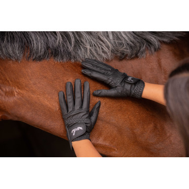 Gants Eden by Pénélope Prisma Strass Noir