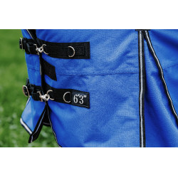 Couverture Equithème Tyrex Aisance 1200D High Neck Bleu roi