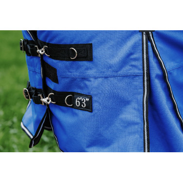 Couverture Equithème Tyrex Aisance 1200D High Neck Bleu roi