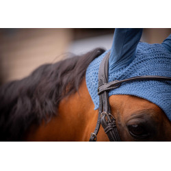 Bonnet chevaux Pénélope Coton Bleu lagon Bonnet chevaux Pénélope Coton Bleu lagon