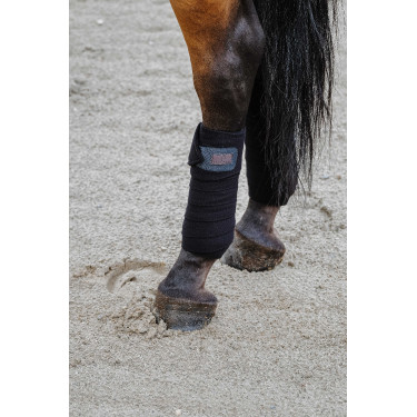 Bandes de polo Equithème par 4 Noir