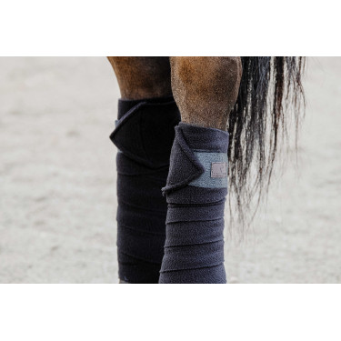 Bandes de polo Equithème par 4 Noir