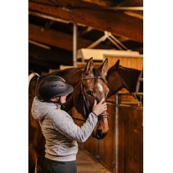 Casque Equithème Agris visière large Noir argenté Casque Equithème Agris visière large Noir argenté
