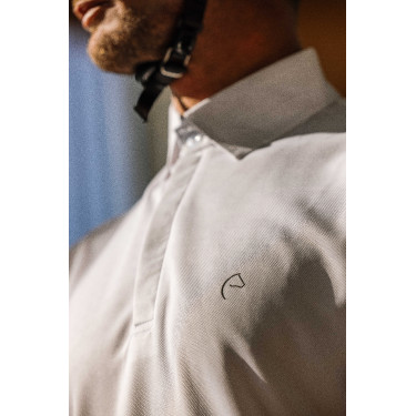 Polo mesh Equithème Edy Blanc