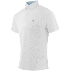 Polo mesh Equithème Edy Blanc