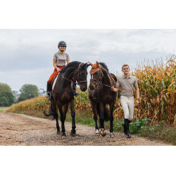 Polo Equithème Eric Taupe Marron