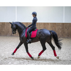 Tapis LeMieux Suede Dressage Square Chilli Rouge
