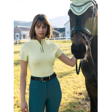 Base Layer LeMieux Classique manches courtes Macaron Blanc