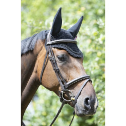 Bonnet anti-mouche LeMieux Acoustic Diamante Noir Bonnet anti-mouche LeMieux Acoustic Diamante Noir